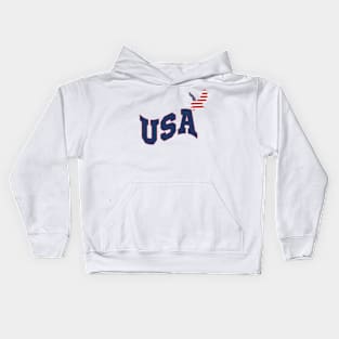 usa patriotic eagle 4th of july  american flag Kids Hoodie